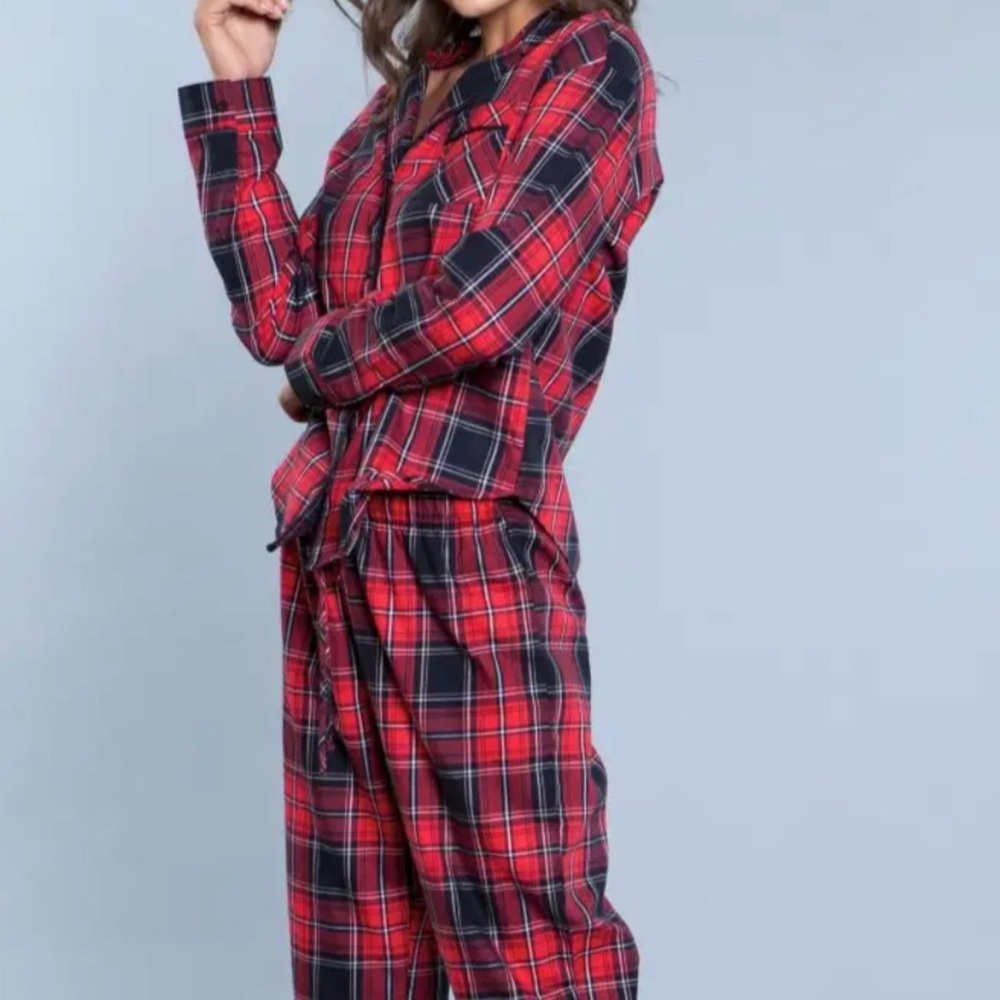 Red Plaid PJ Set